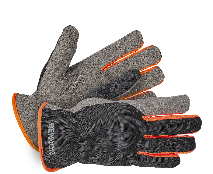 BENNON Carpos schutzhandschuhe, grau/orange