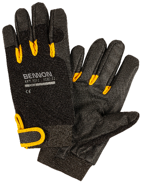 BENNON KALYTOS WTR handschuhe, schwarz/gelb