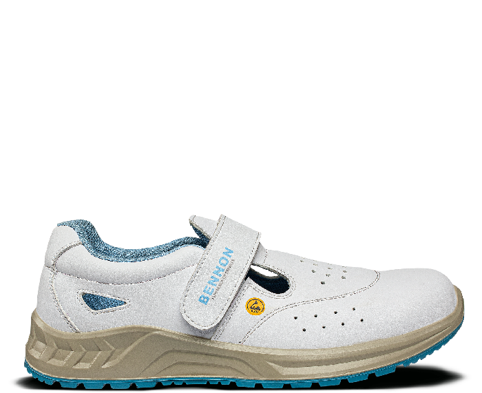 BENNON White S1 ESD Arbeitssandale