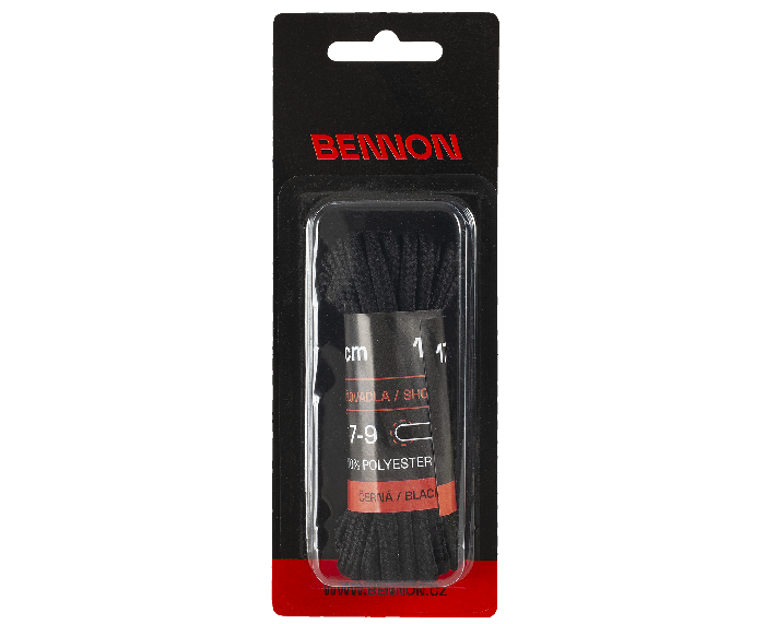 BENNON snurky do topanok Laces Black Box 170 cm