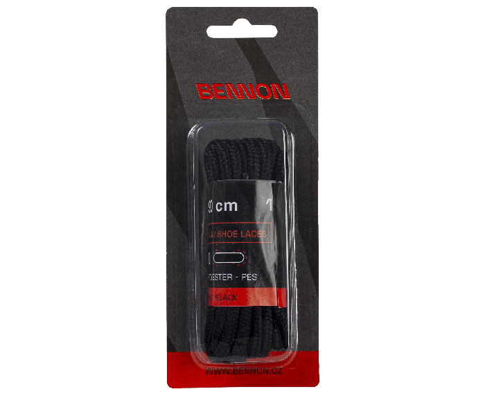 BENNON snurky do topanok Laces Black Box 190 cm