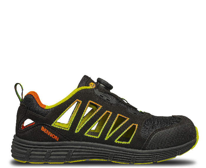 BENNON Rebel Sporthalbschuhe S1P ESD Atop Low, grün