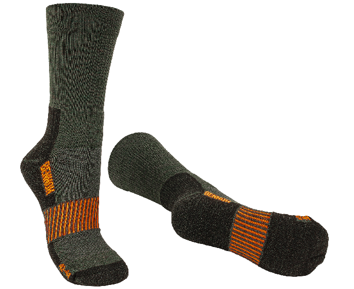 BENNON Merino Trek trekkingsocken, grün