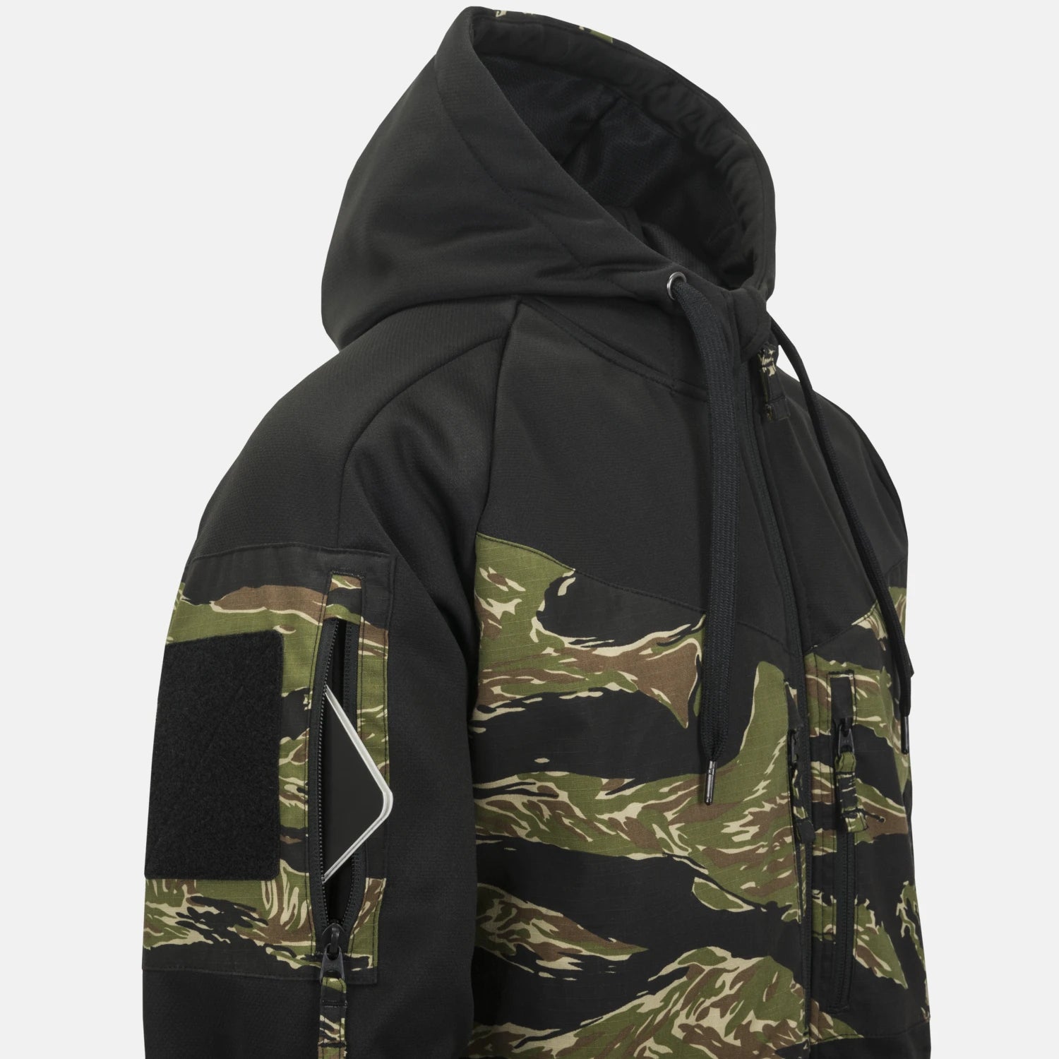 Helikon-Tex ROGUE HOODIE bunda, BLACK/MULTICAM – detail 2