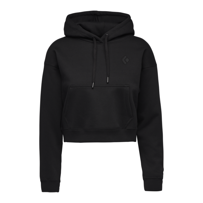 Black Diamond Crop Sweatshirt für damen, schwarz