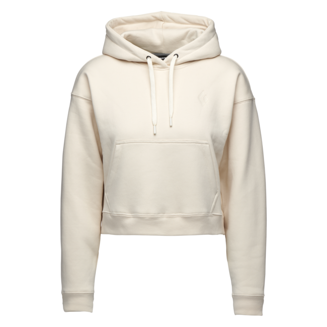 Black Diamond Crop Sweatshirt für damen, weiß