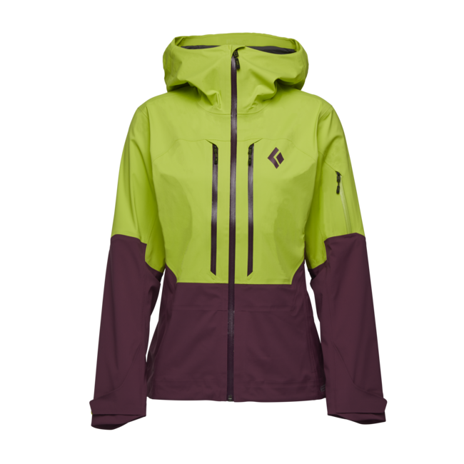 Black Diamond Recon LT Stretch Shell damen-Skijacke, Aloe-Brombeere