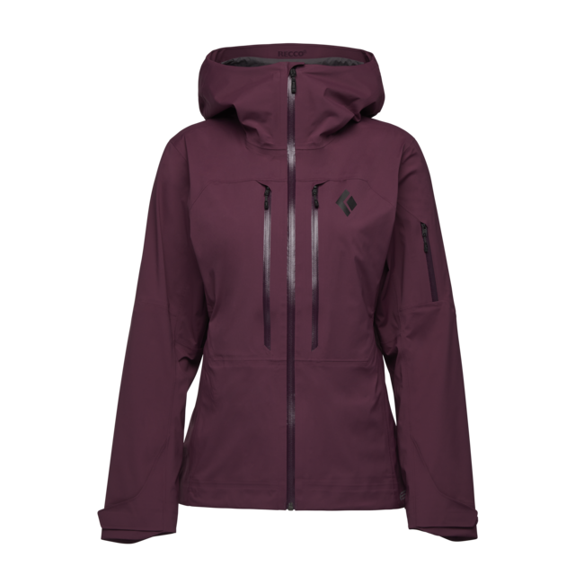 Black Diamond Recon LT Stretch Shell damen-Skijacke, Brombeere