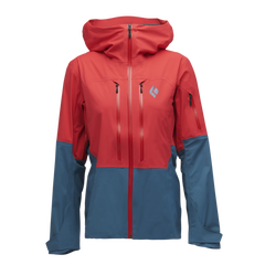 Black Diamond Recon Lt Stretch Shell γυναικείο μπουφάν σκι, coral red-creek blue