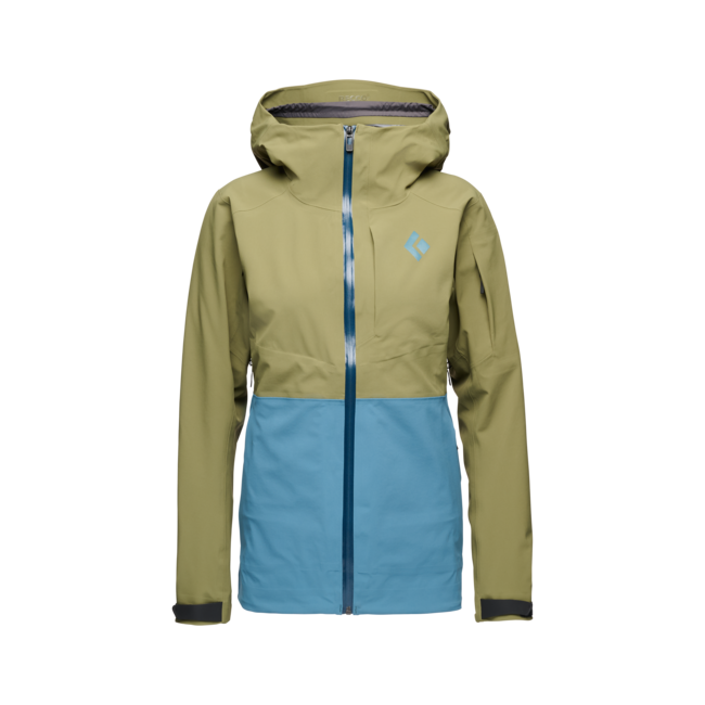 Black Diamond Recon Stretch Ski Shell damen-Skijacke, crag green-creek blue