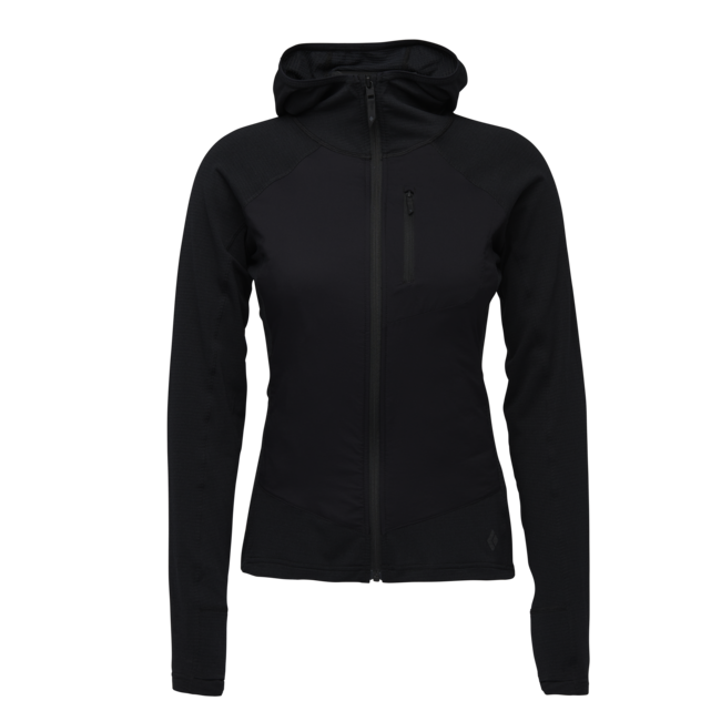 Black Diamond Coefficient LT Hybrid damen-Hybrid-Sweatshirt, schwarz
