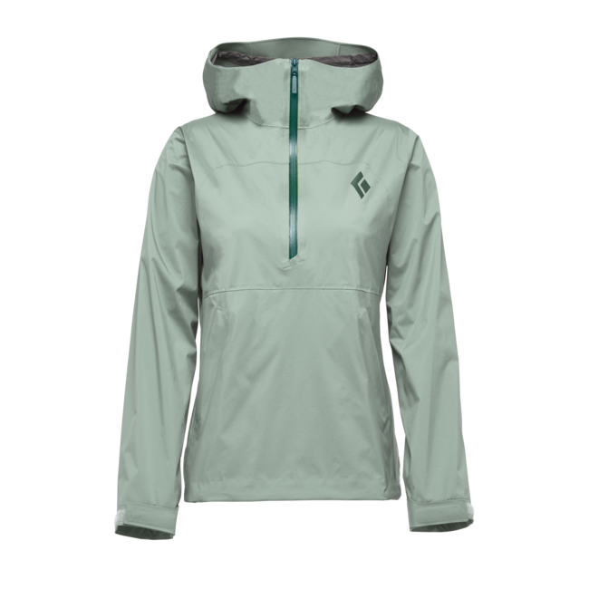 Black Diamond StormLine Stretch Anorak damen-Regenanorak, schaumgrün
