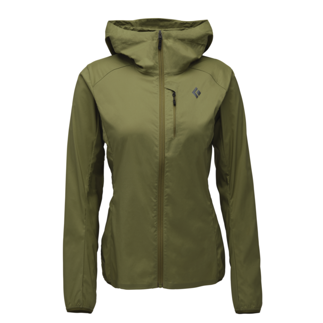 Black Diamond Alpine Start Hoody damen-Ultraleichte Softshelljacke, Crag-Grün
