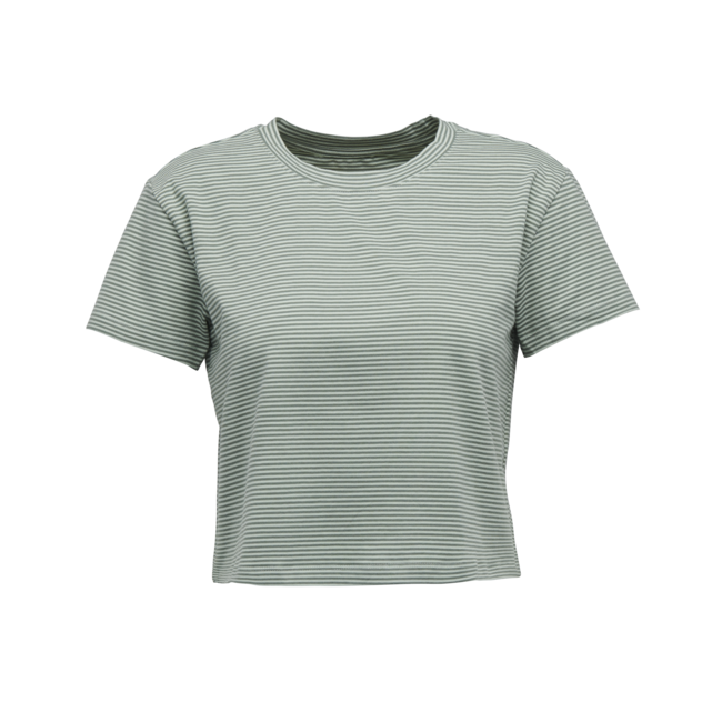 Black Diamond BD Stripe damen-Kurzarm-T-shirt, schaumgrün-lorbeergrün