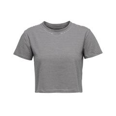 Black Diamond BD Stripe Damen-T-Shirt mit kurzem Arm, off white-charcoal