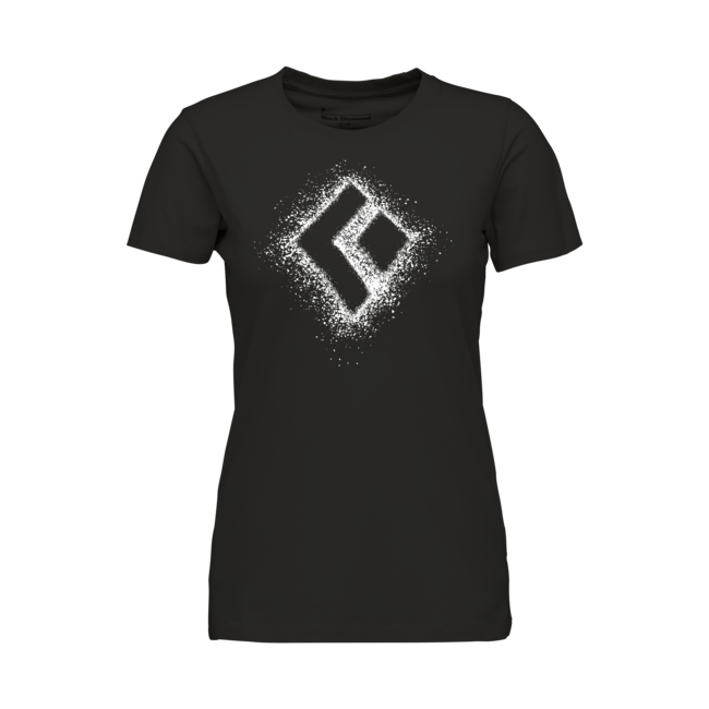 Black Diamond Chalked Up 2.0 damen-Kurzarm-T-shirt, schwarz