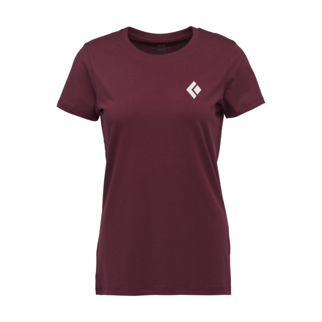 Black Diamond Ausrüstung für Alpinisten damen-Kurzarm-T-shirt, burgunderrot