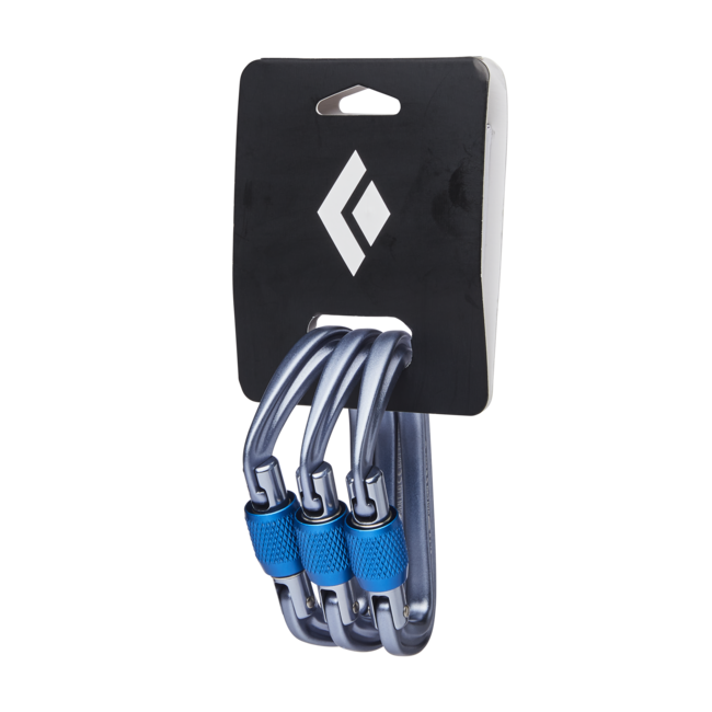 Black Diamond Hotforge Scrwgt kletterkarabiner 3 Stück, grau
