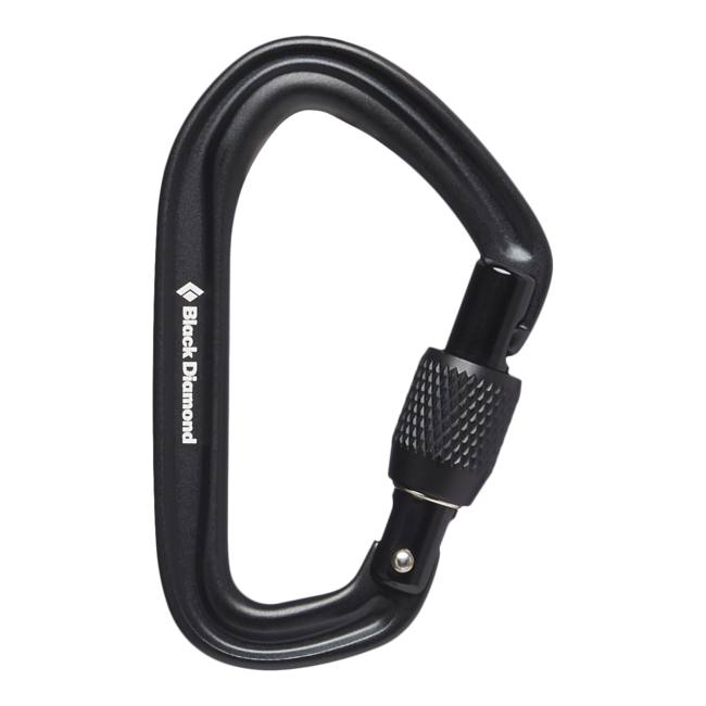 Black Diamond Karabiner mit Hotforge-Verschluss, schwarz