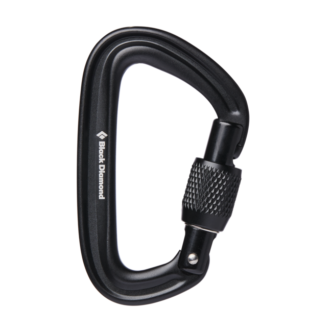 Black Diamond Liteforge schraubkarabiner, schwarz