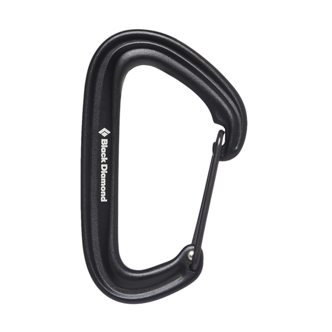 Black Diamond Litewire karabiner, schwarz