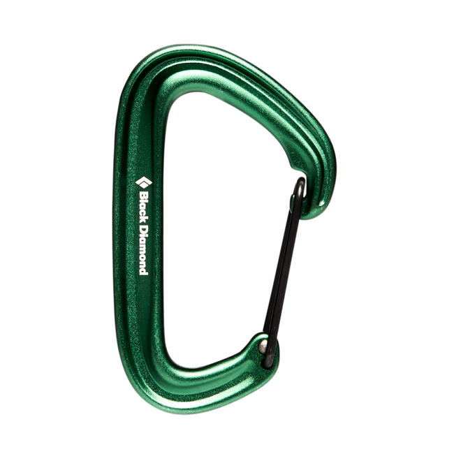 Black Diamond Litewire karabiner, grün