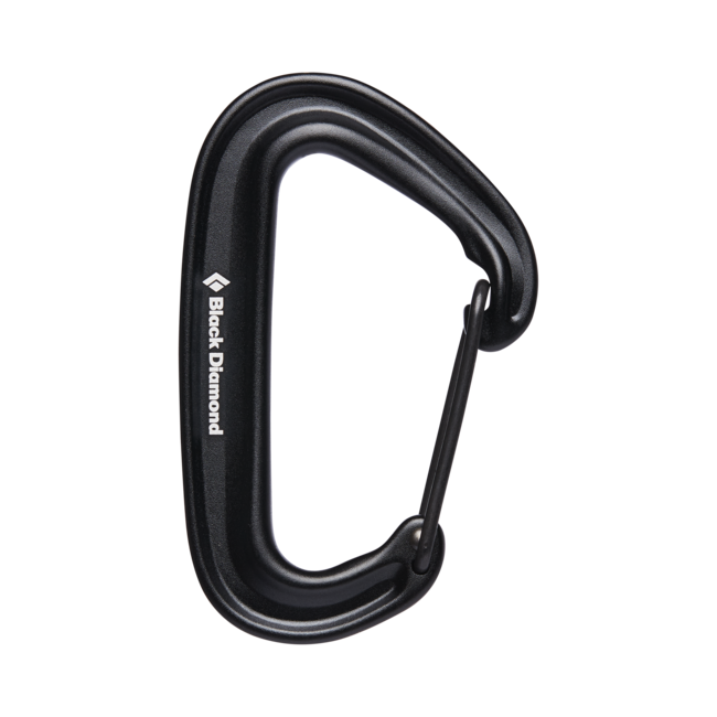 Black Diamond Miniwire karabiner, schwarz