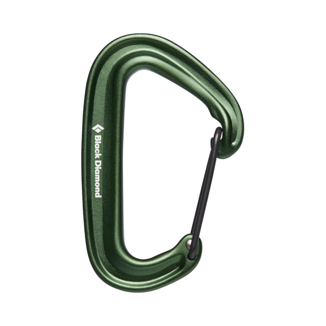 Black Diamond Miniwire karabiner, grün