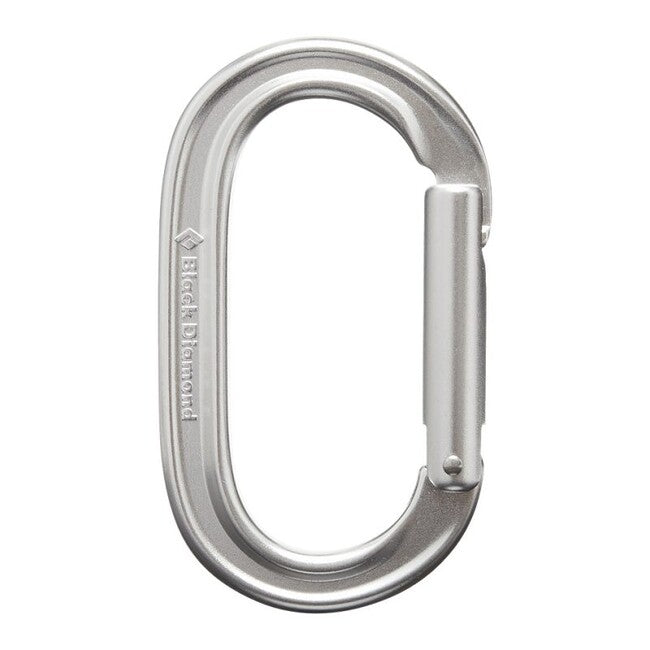 Black Diamond Oval-Karabiner mit Schlüsselverschluss, poliert