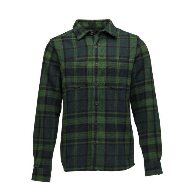 Black Diamond Project Heavy Flannel shirt, palmengrün-anthrazit kariert