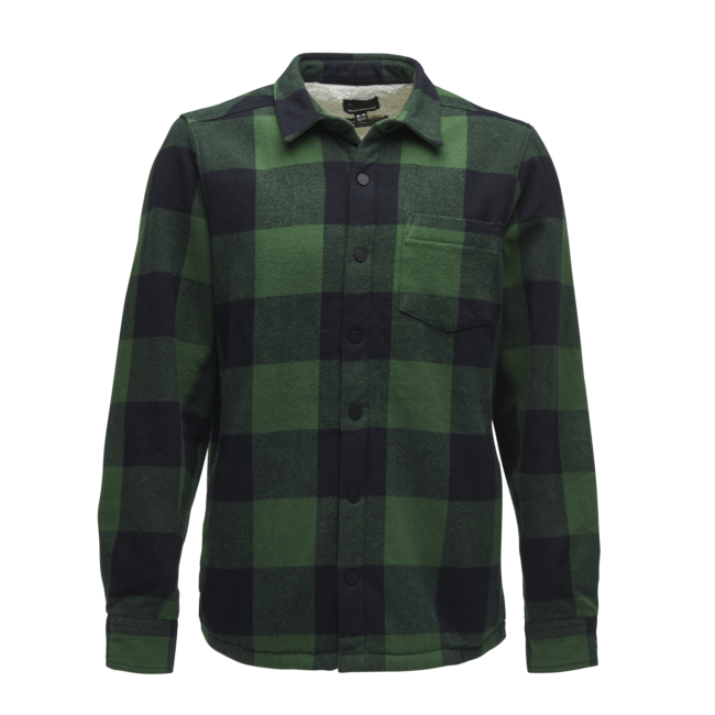 Black Diamond Project Lined Flanellhemd herren palmengrün-schwarz kariert
