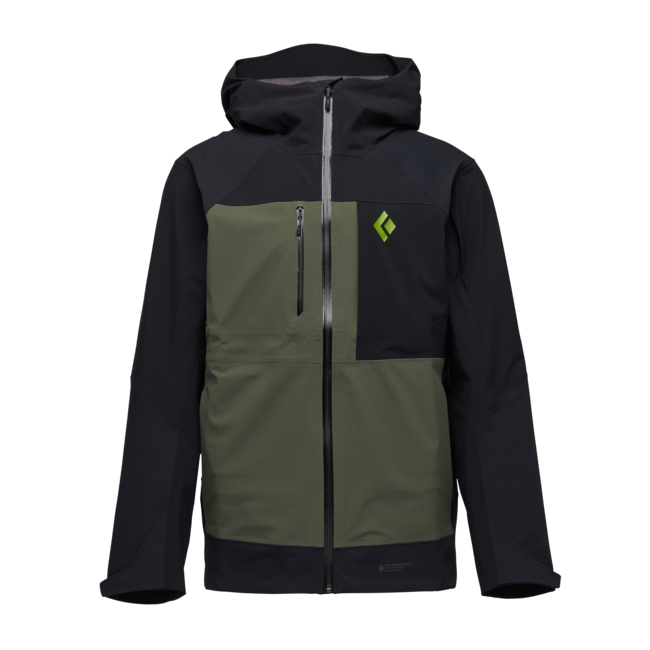 Black Diamond Recon Stretch Pro Shell herren-skijacke, schwarz-tundra