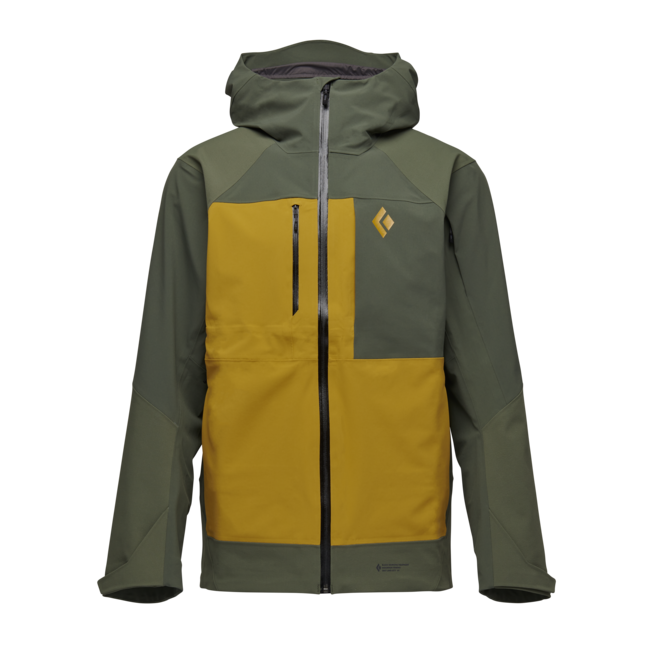Black Diamond Recon Stretch Pro Shell herren Skijacke, tundra-amber
