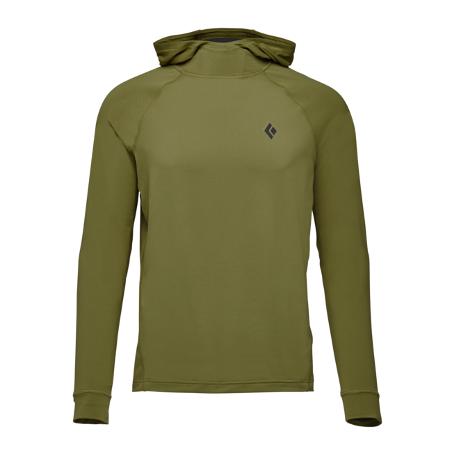 Black Diamond Alpenglow herren sweatshirt, Camp green