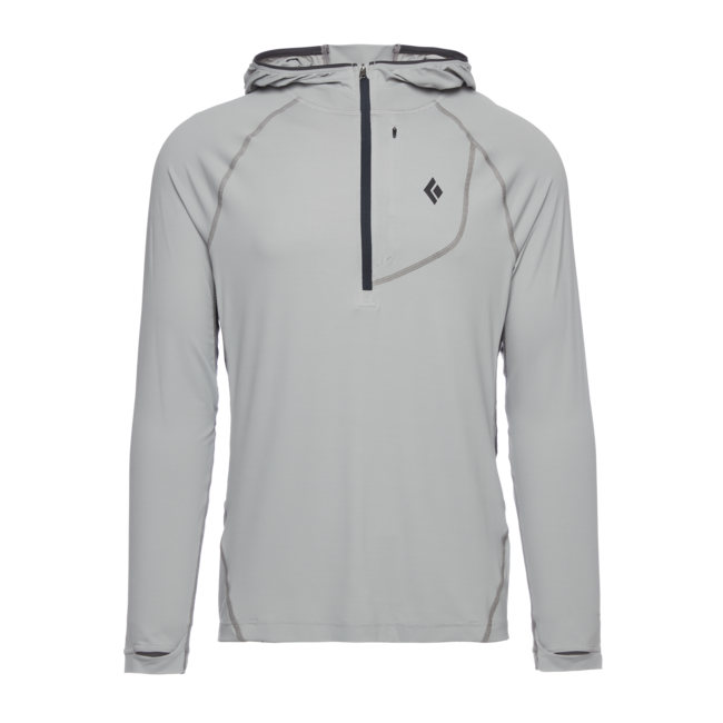 Black Diamond Alpenglow Pro herren sweatshirt, zinnfarben