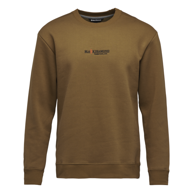 Black Diamond Heritage Wordmark herren Sweatshirt, dunkles Curry