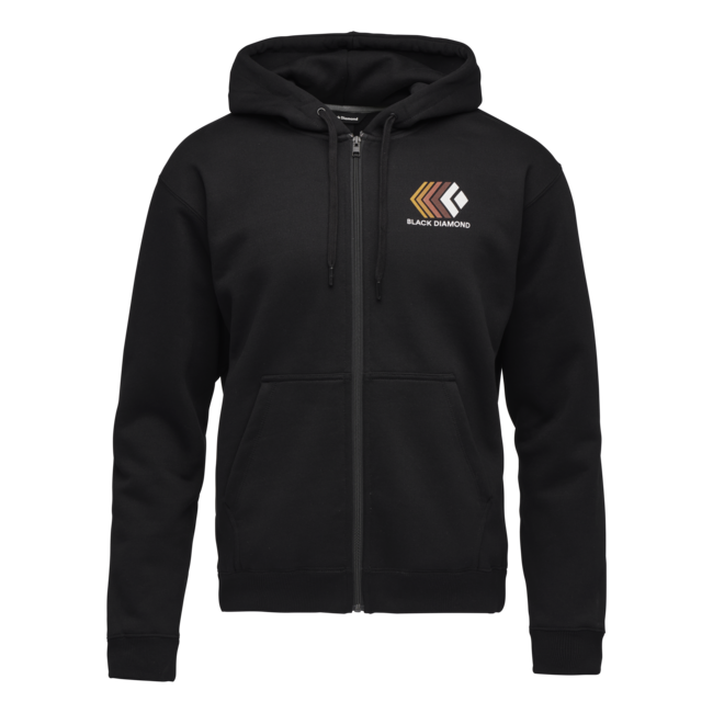 Black Diamond Faded herren Sweatshirt mit Reißverschluss, schwarz
