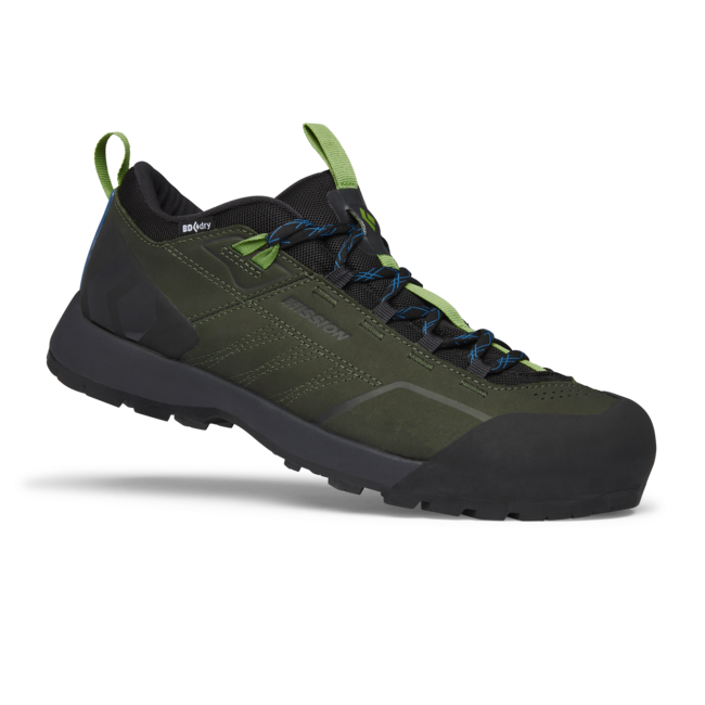Black Diamond Mission Low Waterproof Approach lederstiefel, zypressenschwarz