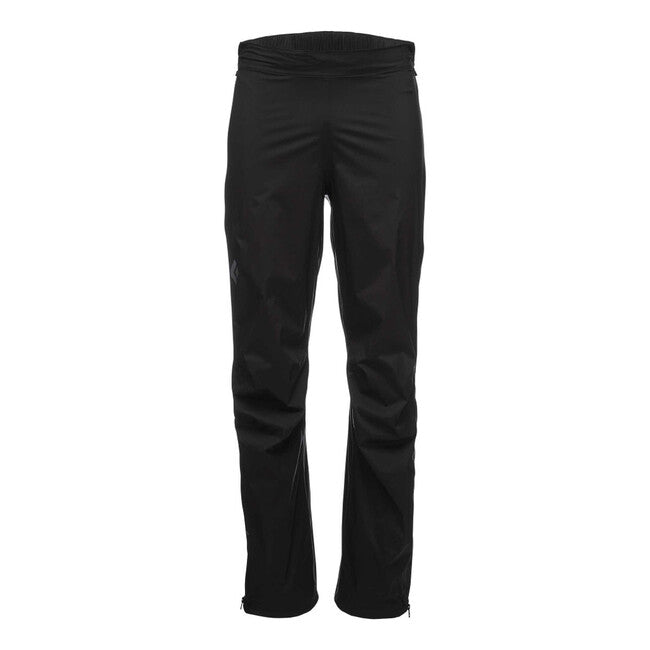 Black Diamond Men's Stormline Stretch Full Zip Regenhose, schwarz