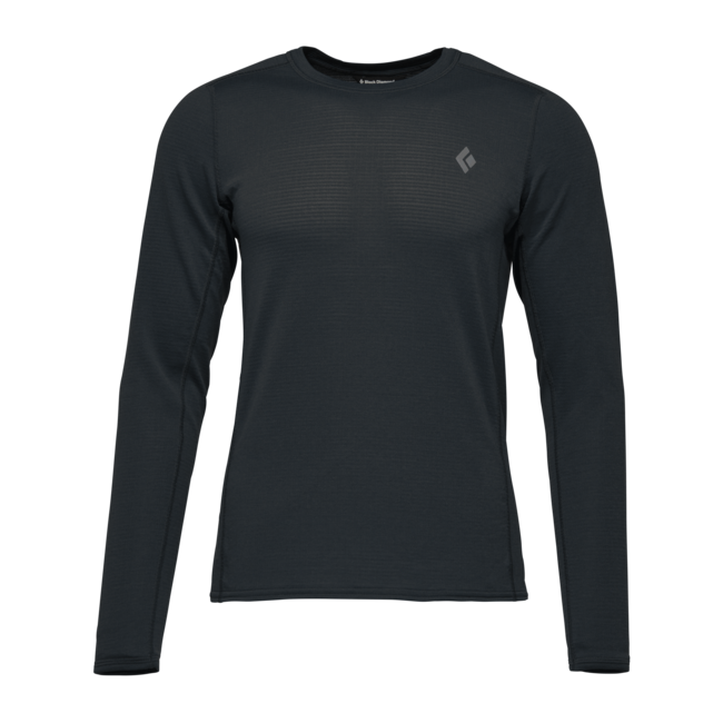 Black Diamond Coefficient Lt Crew herren langarm T-shirt, schwarz