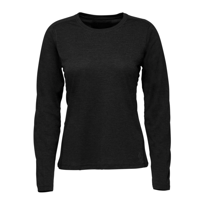 Black Diamond Lightwire Tech herren long sleeve T-shirt, schwarz