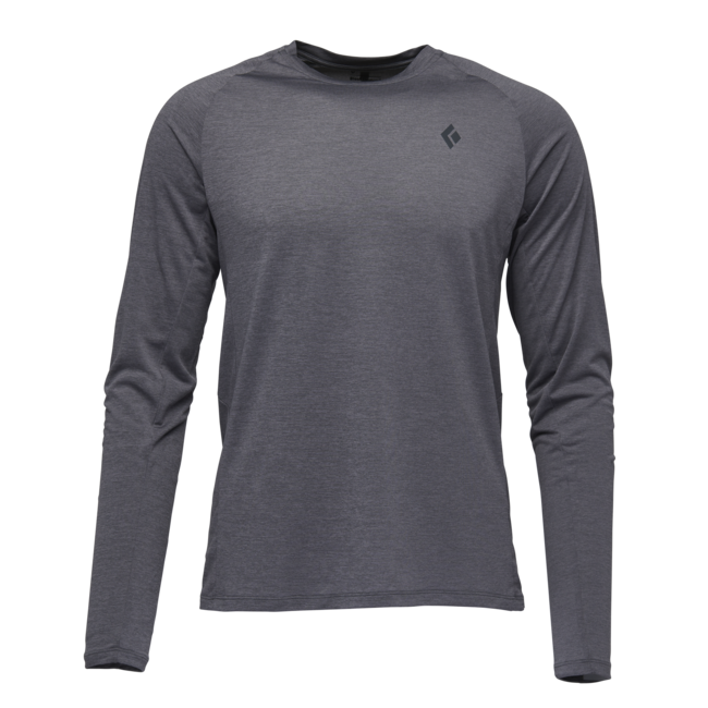 Black Diamond Lightwire Tech herren Langarm-T-shirt, stahlgrau