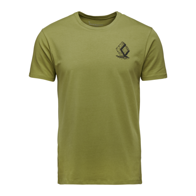 Black Diamond Boulder herren kurzarm-T-shirt, Camp green
