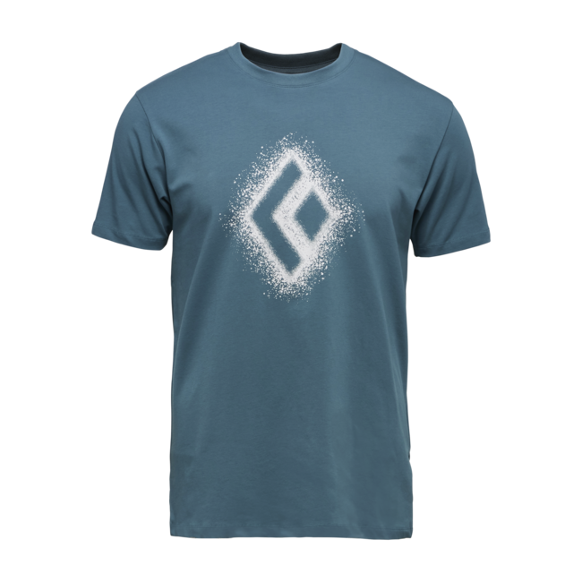 Black Diamond Chalked Up 2.0 herren Kurzarm-T-shirt, creek blue