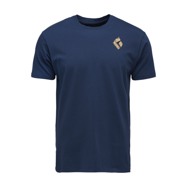 Black Diamond Mono Pocket herren Kurzarm-T-shirt, indigo