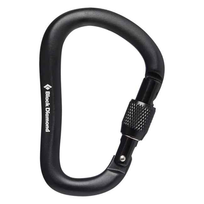 Black Diamond Rocklock Schraubkarabiner, schwarz