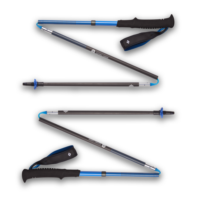 Black Diamond Distance Carbon Z trekkingstöcke , ultra blau