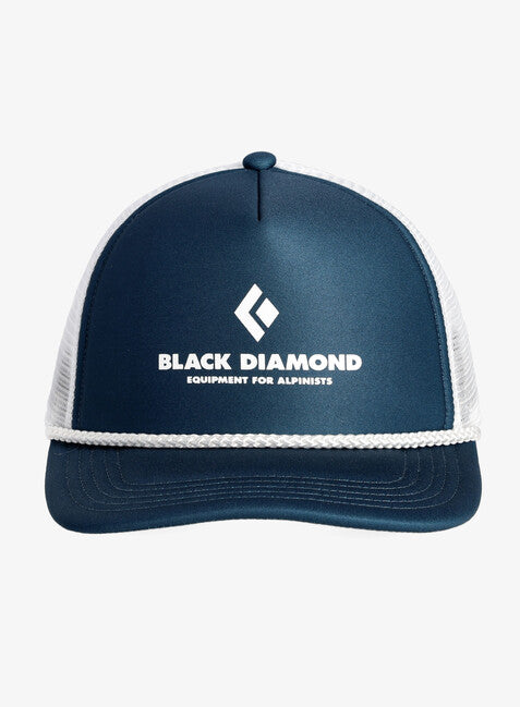 Black Diamond Flat Bill Trucker Cap, Pewter-Black