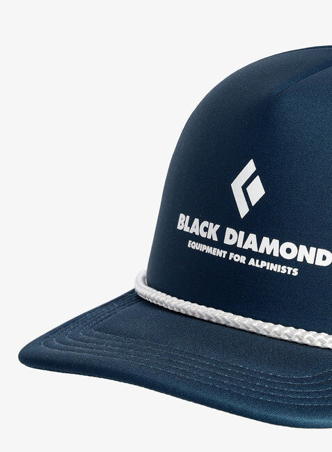 Black Diamond Flat Bill Trucker Cap, Pewter-Black