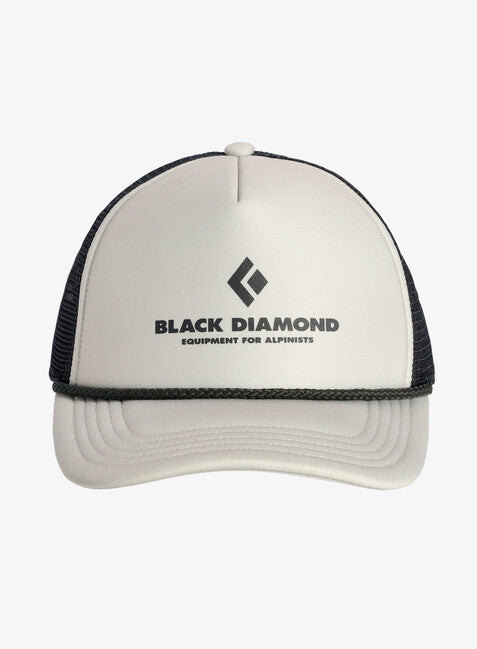Black Diamond Flat Bill Trucker Cap, Indigo-White